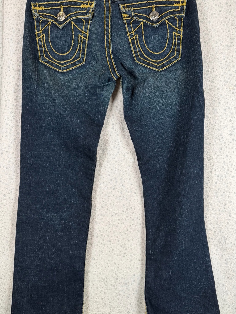 VTG True Religion BILLY Super T Low Rise Bootcut Jeans Size 30 Thick Stitch USA
